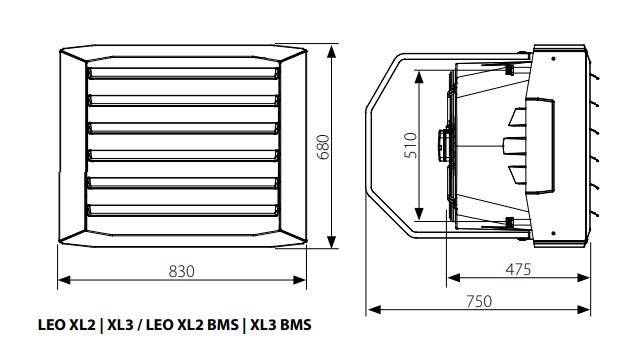 FLOWAIR LEO XL2 94kW Warmwasserbereiter + HMI-Controller