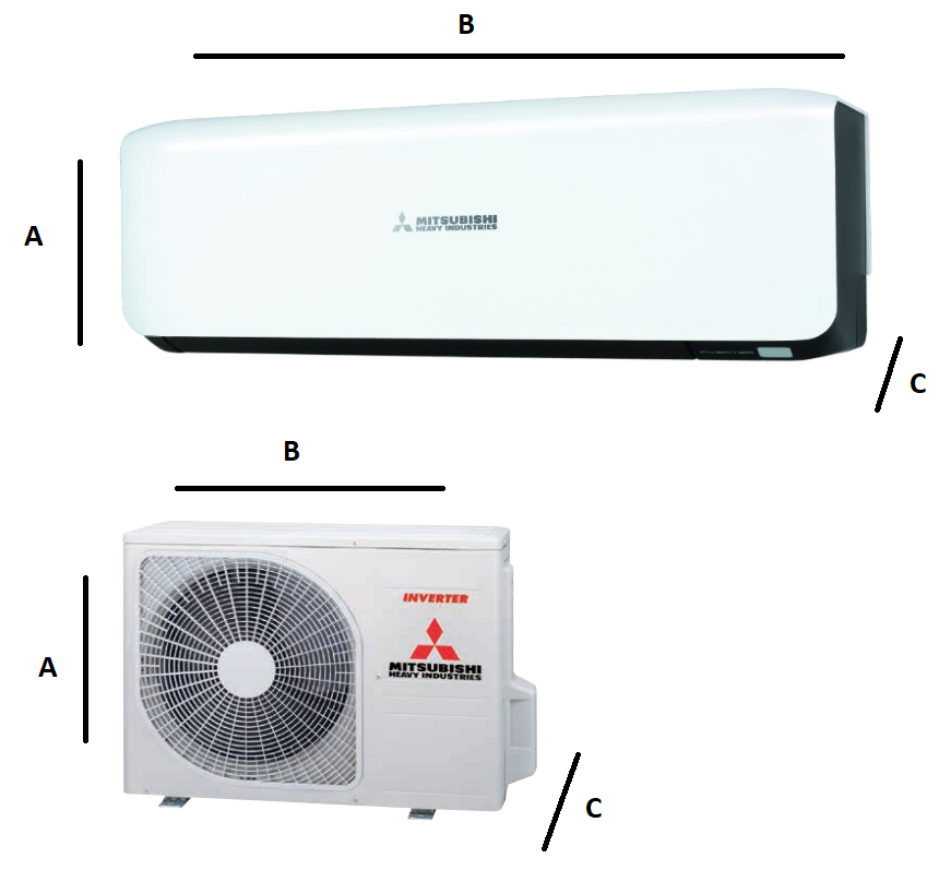 Wandklimaanlagen Mitsubishi Heavy Premium Design 5,0 kW