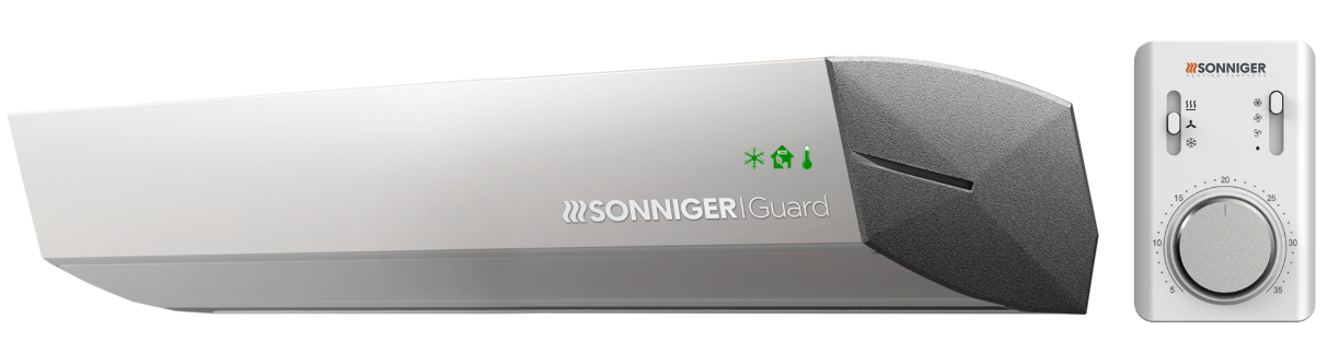 SONNIGER GUARD 150E electric air curtain + COMFORT control panel