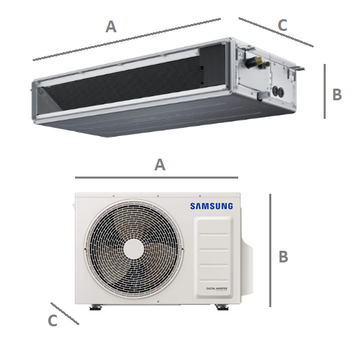 Klimatyzator kanałowy SAMSUNG MSP 5,0kW