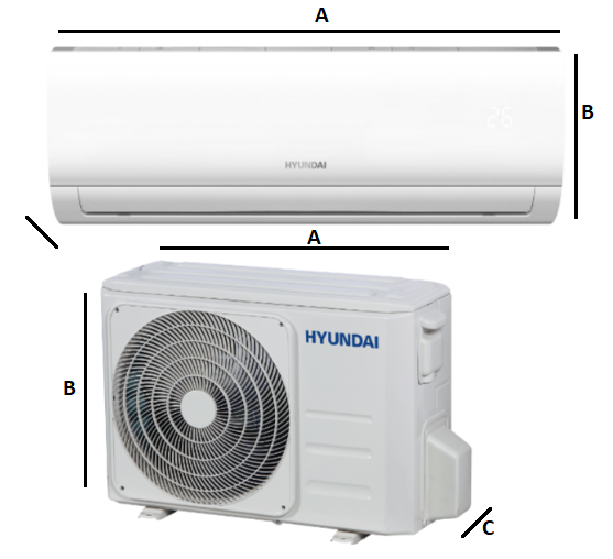 Wall-mounted HYUNDAI Revolution 5.3kW air conditioner