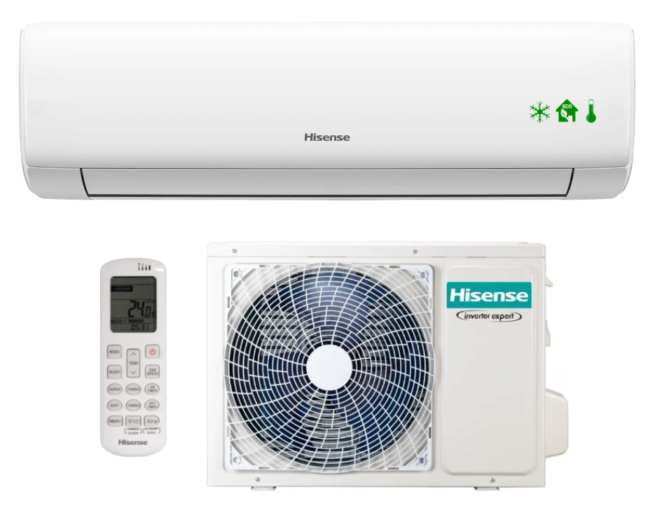 Wall air conditioner Hisense Wings 3,4 kW R32