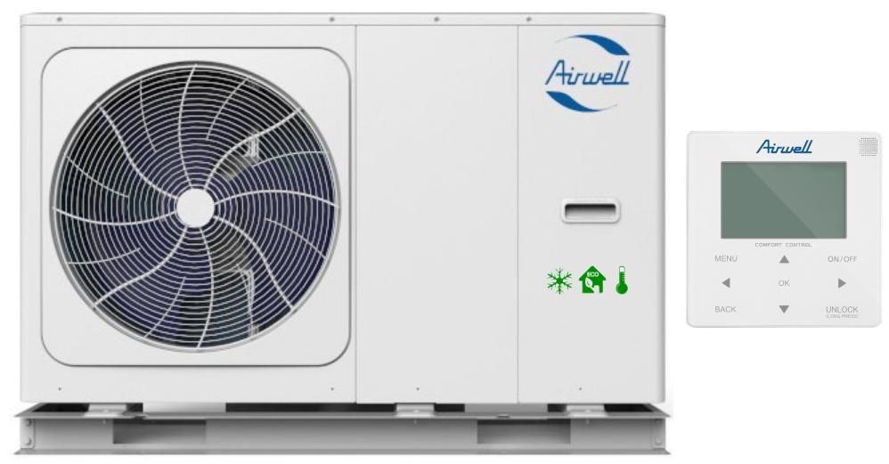 AIRWELL WELLEA MONOBLOCK 10kW 1F heat pump