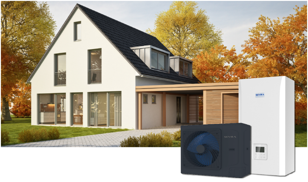 SEVRA split ECOs HEAT heat pump, ONYX series 4kW, 1-phase