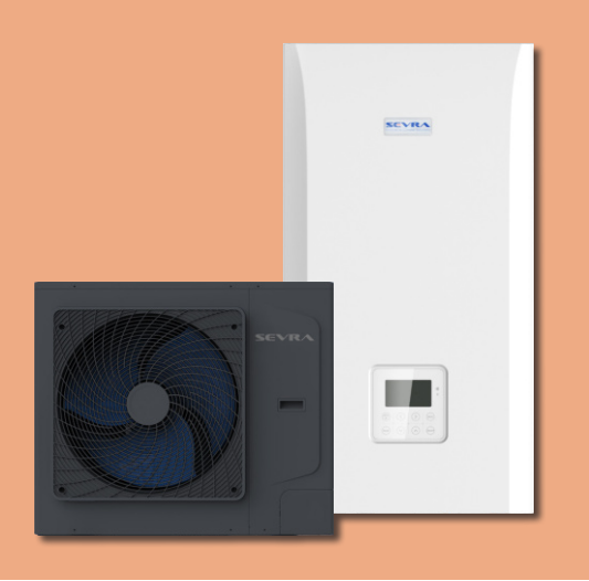 SEVRA split ECOs HEAT heat pump, ONYX series 4kW, 1-phase