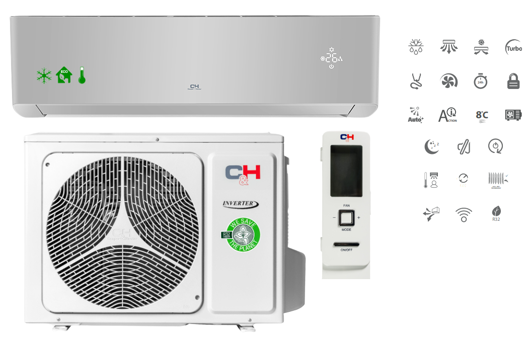 Wall air conditioner COOPER & HUNTER Supreme Continental 5.3kW black