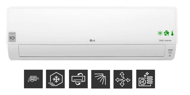 Wall air conditioner LG Deluxe 2,5 kW DC09RH