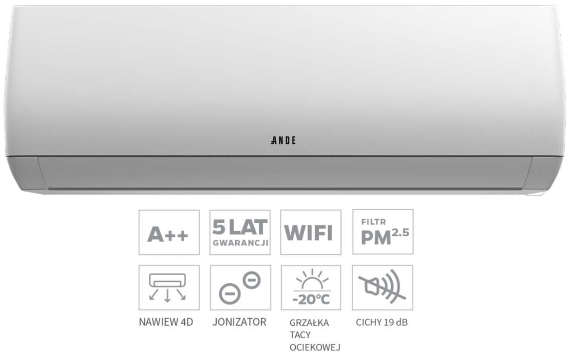 Mehrfachset ANDE AND-AMWM-H12(JA) 3,5 kW + AND-AMCA-H18-3B 5,0 kW