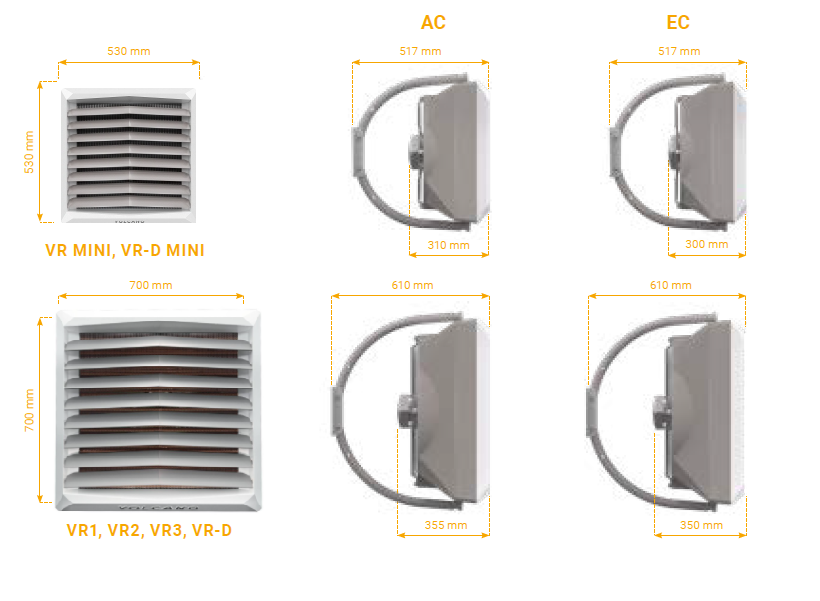 VOLCANO VR3 AC 13-75kw 4in1 water heater