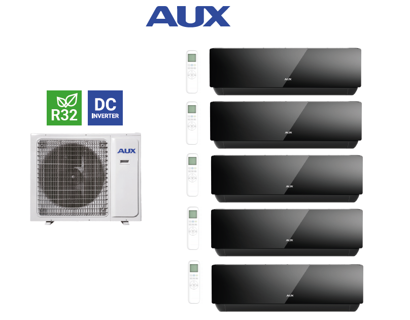 Multi-Systeme AUX J-SMART ART 3x 2,0 kW + 2,5 kW + 5,2 kW