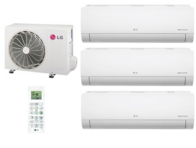 Klimatyzator multi split LG jednostka zewnętrzna 5,3kW+ jed. wewnętrzna Standard Plus 3x2,1 kW