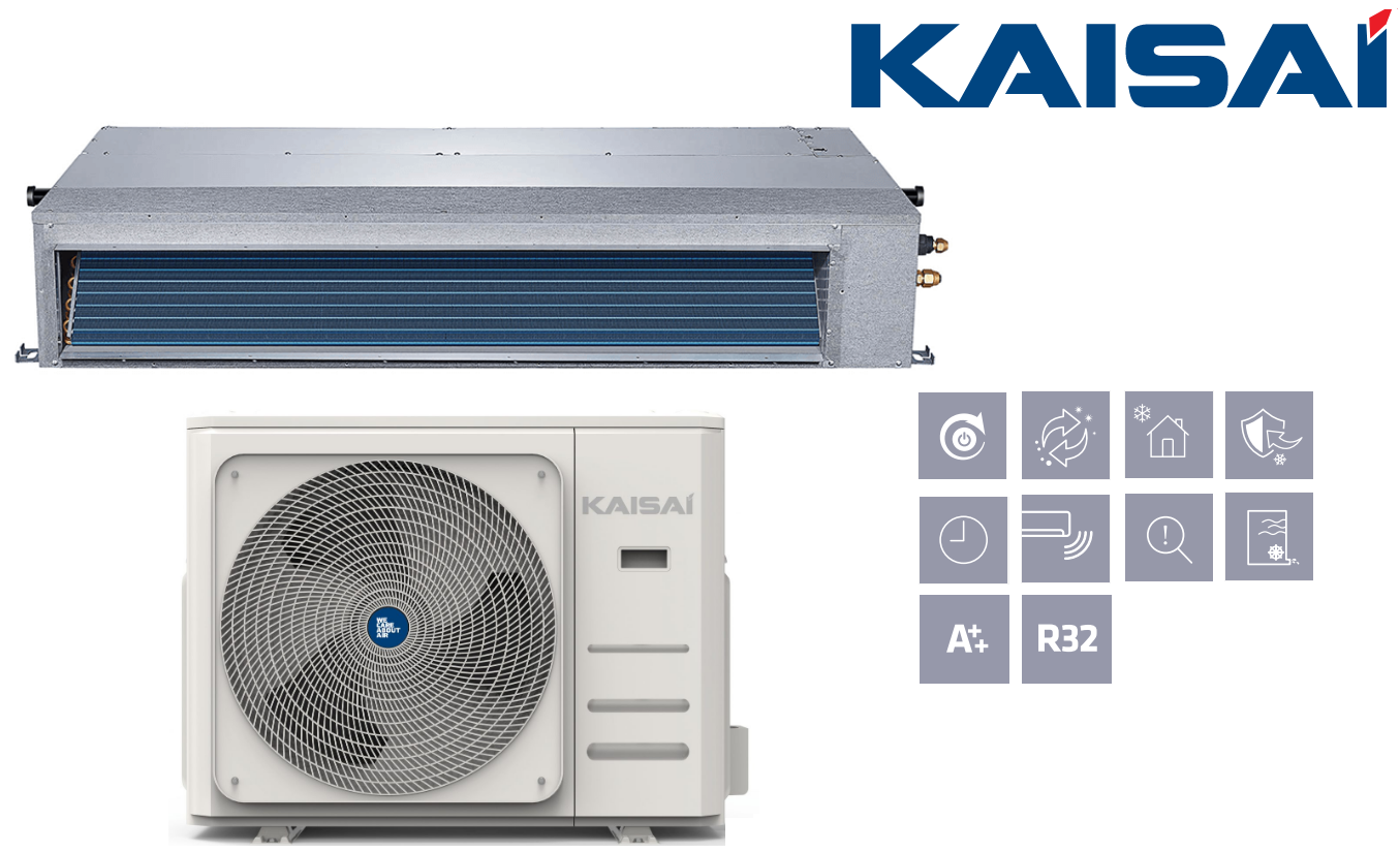 Kaisai Slim 5,3 kW Kanalklimaanlage