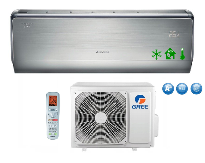 Wall air conditioner GREE U-CROWN SILVER 3,5kW R32