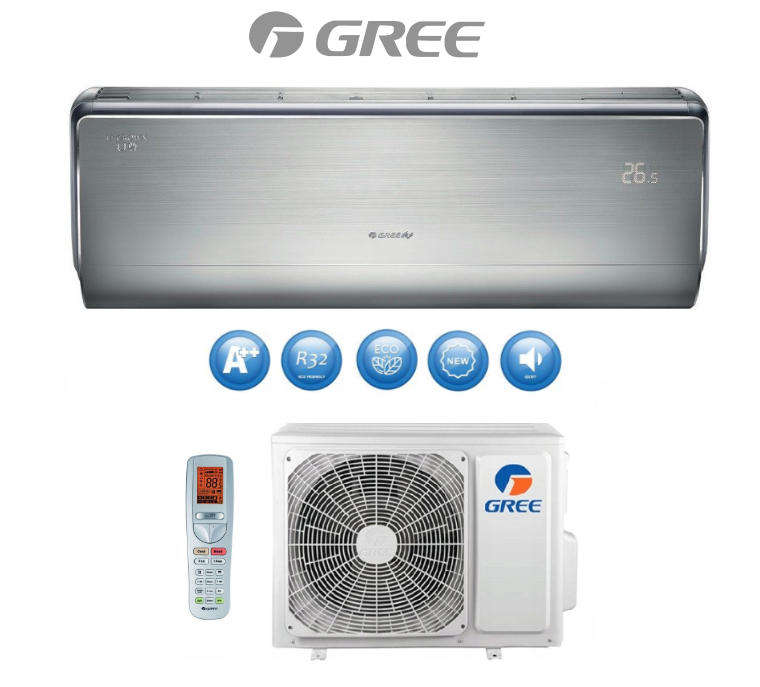 Wall air conditioner GREE U-CROWN SILVER 3,5kW R32