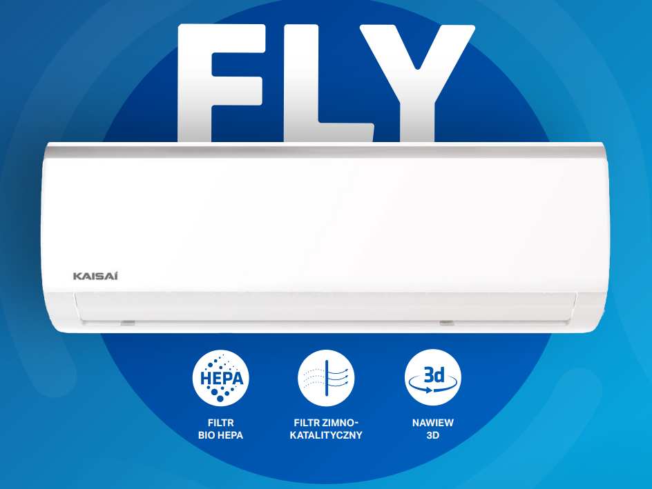 Wandklimaanlage KAISAI FLY KWX-12HRDI 3,5kW WiFi