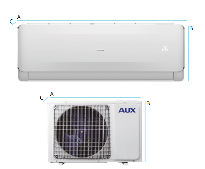 Wall air conditioner AUX FREEDOM 2,6kW