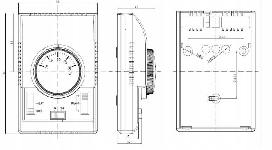 Sterownik regulator nagrzewnica wodna FLOWAIR