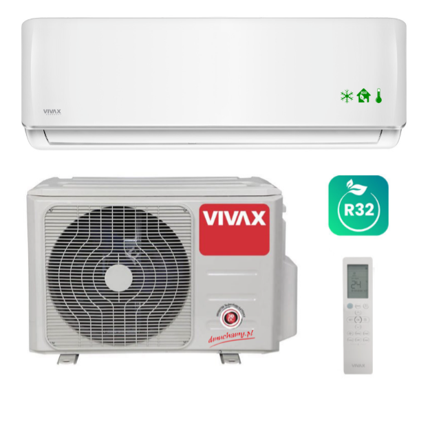 Klimatyzator ścienny Vivax R+ Design ACP-09CH25AERI+ R32 2,6kW 