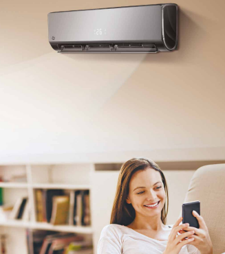 Wandklimaanlage GE-APPLIANCES FUTURE schwarz 3.6kW WiFi