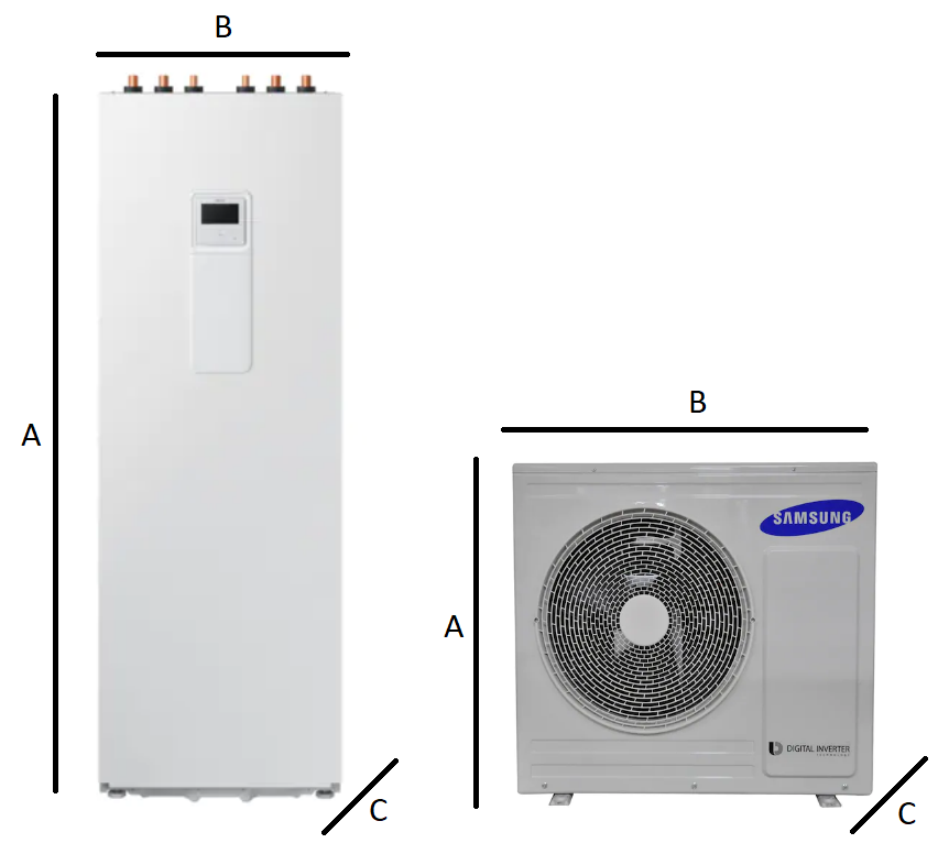 Samsung EHS SPLIT heat pump - ClimateHub 4,4 kW