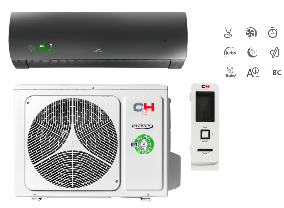 Wall air conditioner COOPER & HUNTER DAYTONA 5.2kW black