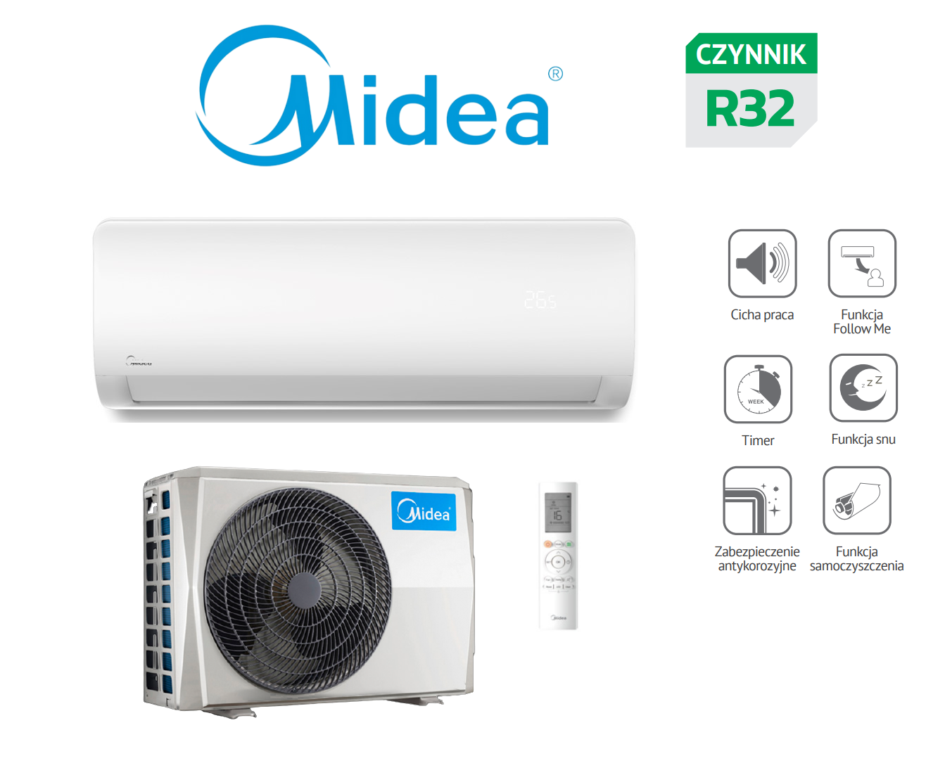 Air conditioner MideaXTREME SAVE WARMER 2,6kW