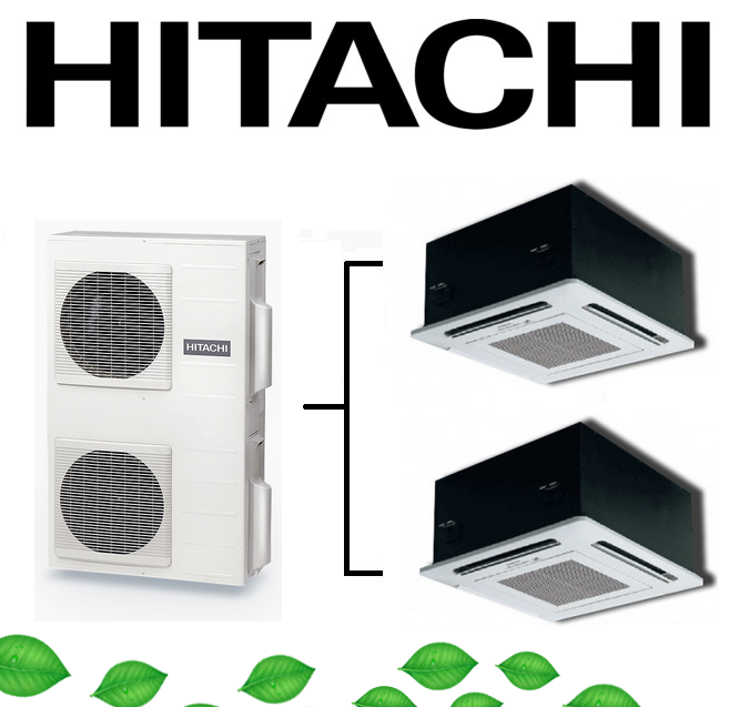 Klimatyzator multi HITACHI kasetonowy 5,0kW+5,0kW