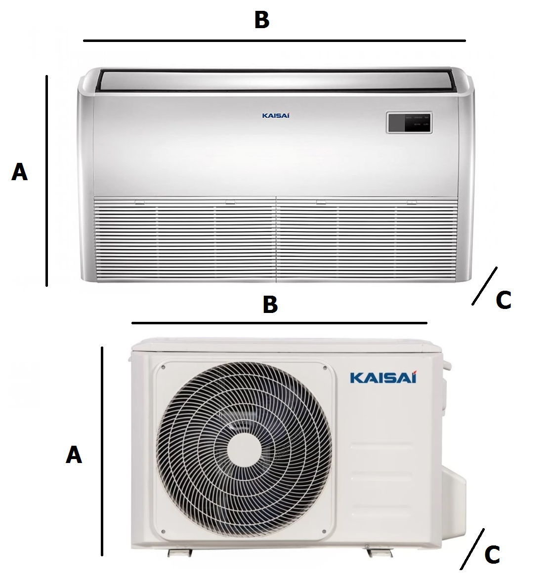 Kaisai Klimaanlage Boden und Decke KUE 15,8 kW