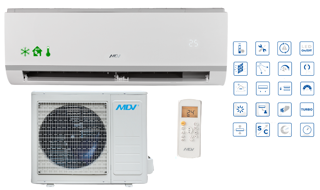 Wall air conditioner MDV All Easy 7.3kW R32