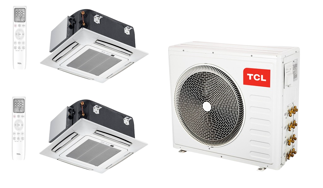 TCL Multi cassette set 3.5Kw + 5.0kW + outdoor unit 7.0kW new 2024