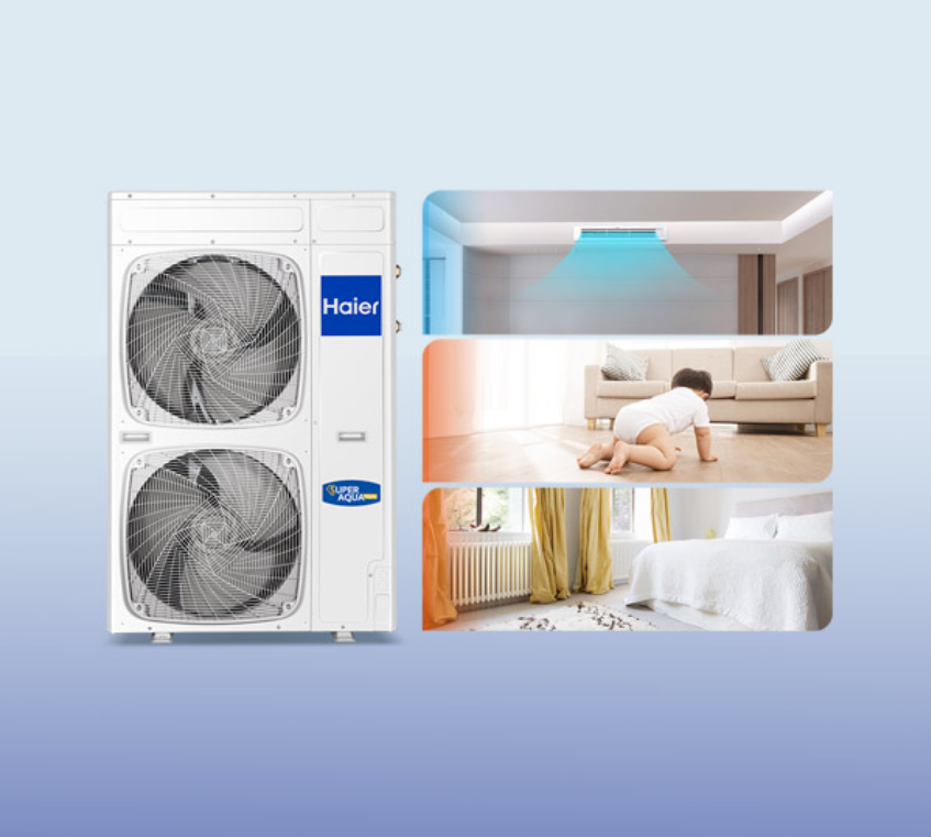 HAIER Split SUPER AQUA CH + WW Wärmepumpe 10,0 kW