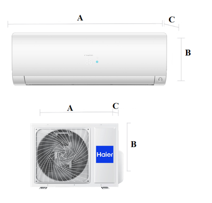 Wall air conditioner Haier FLEXIS Plus Matt White 7,0 kW