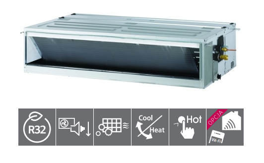 Duct air conditioner LG H-Inverter average 6,8 kW