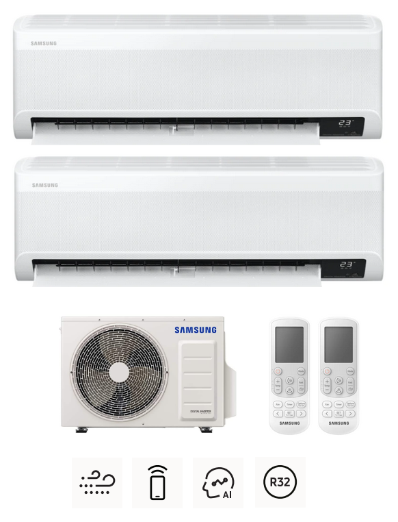 Zestaw multi SAMSUNG Wind-Free Comfort 2,0kW + 3,5kW