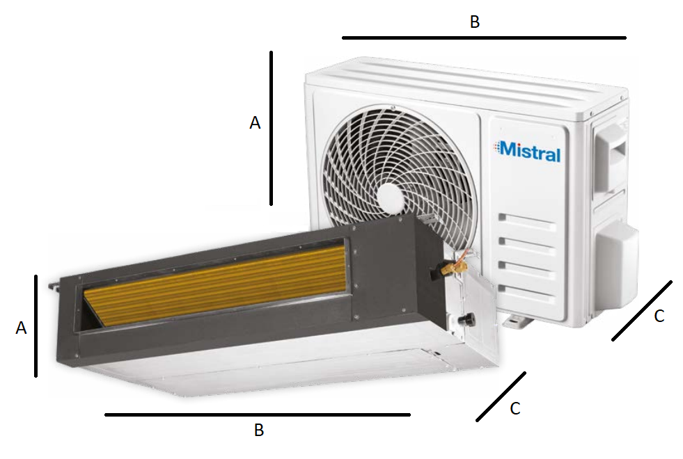 Duct air conditioner Mistral 5,1 kW MIS-18D2HRH/DV