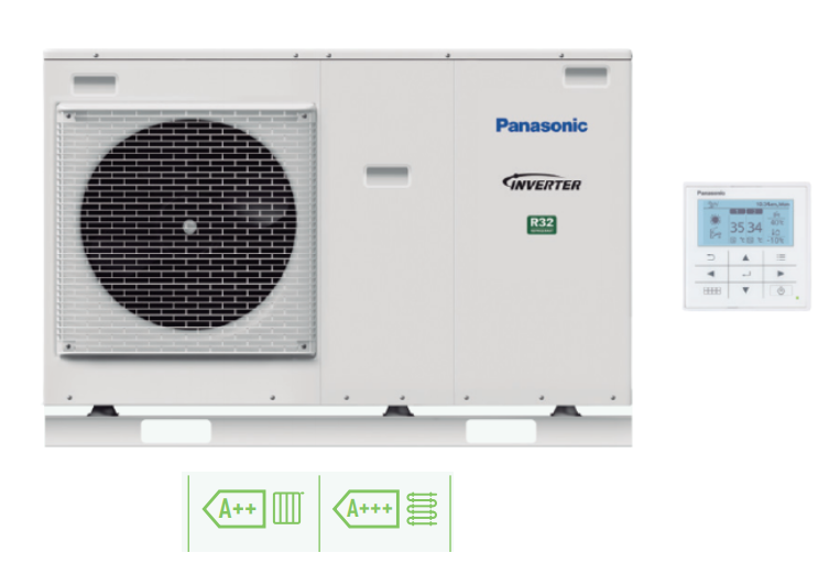 Panasonic Aquarea Wärmepumpe Monoblock WH-MDC07J3E5-SM 1F