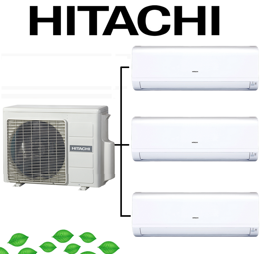 Klimatyzator multi HITACHI PERFORMANCE 1,5kW+1,5kW+2,5kW
