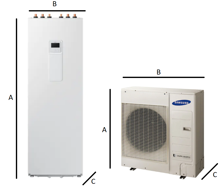 Samsung EHS SPLIT heat pump - ClimateHub 9,0 kW