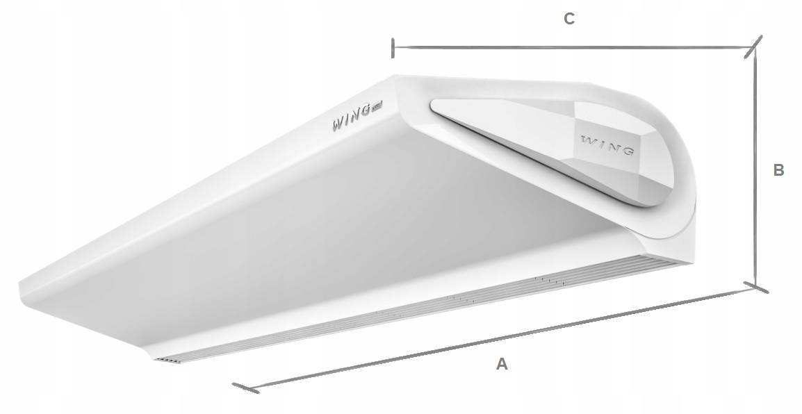 Kurtyna powietrzna wodna WING W100 AC VTS