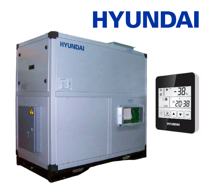 Floor recuperator with a cross-flow exchanger HYUNDAI HRS-1500FS