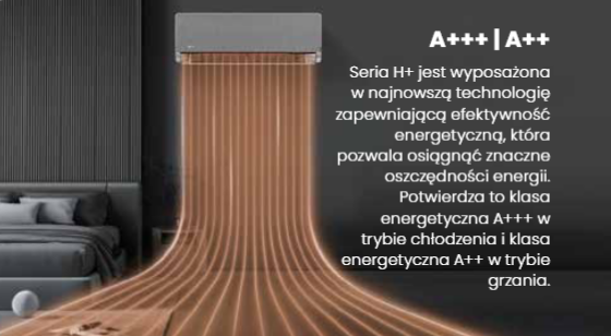 Wall air conditioner Vivax H+ Design 3.5kW ACP-12CH35AEHI+ R32