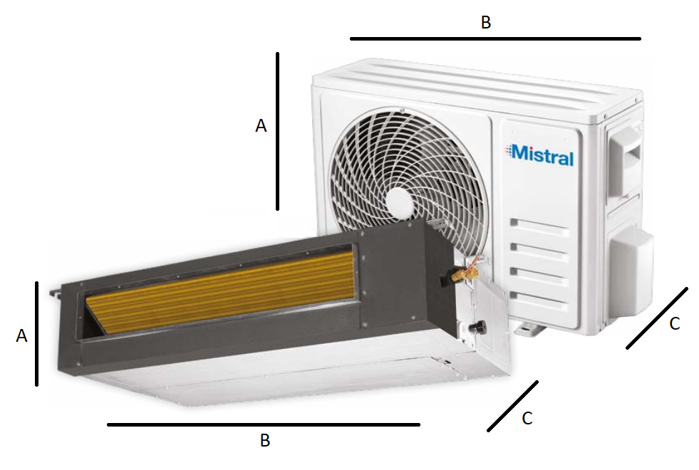 Duct air conditioner Mistral 7,0 kW MIS-24D2HRH/DV