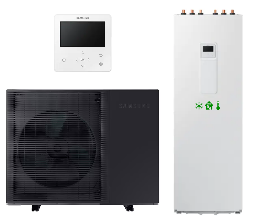 Heat pump Samsung EHS Mono HT Quiet - ClimateHub 8kW 1-phase with 200 l tank