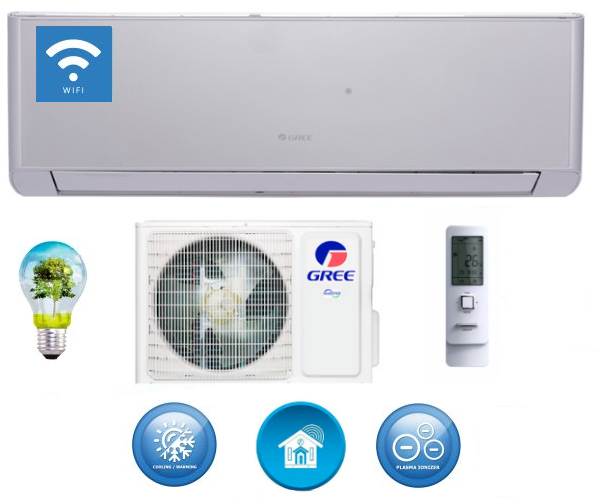 Wall air conditioner GREE Amber Standard SILVER 2,7kW