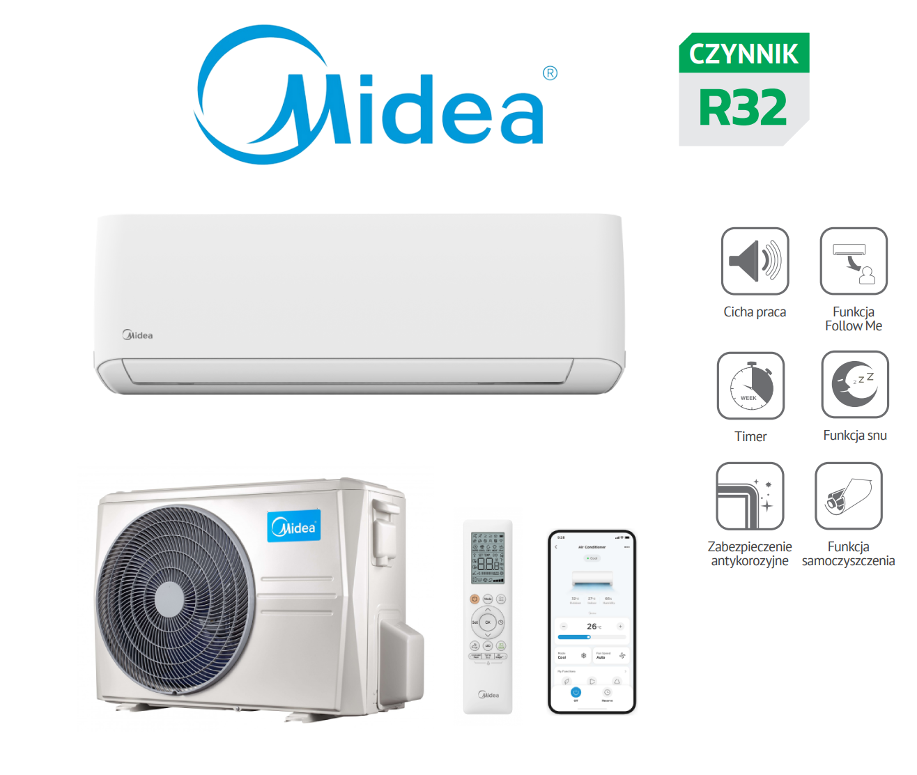 Air conditioner MideaXTREME SAVE WARMER 5,3kW