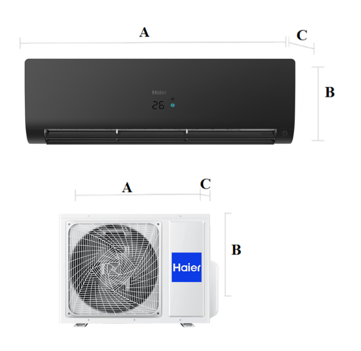 Wall air conditioner Haier FLEXIS Plus Black Matt 3,5 kW