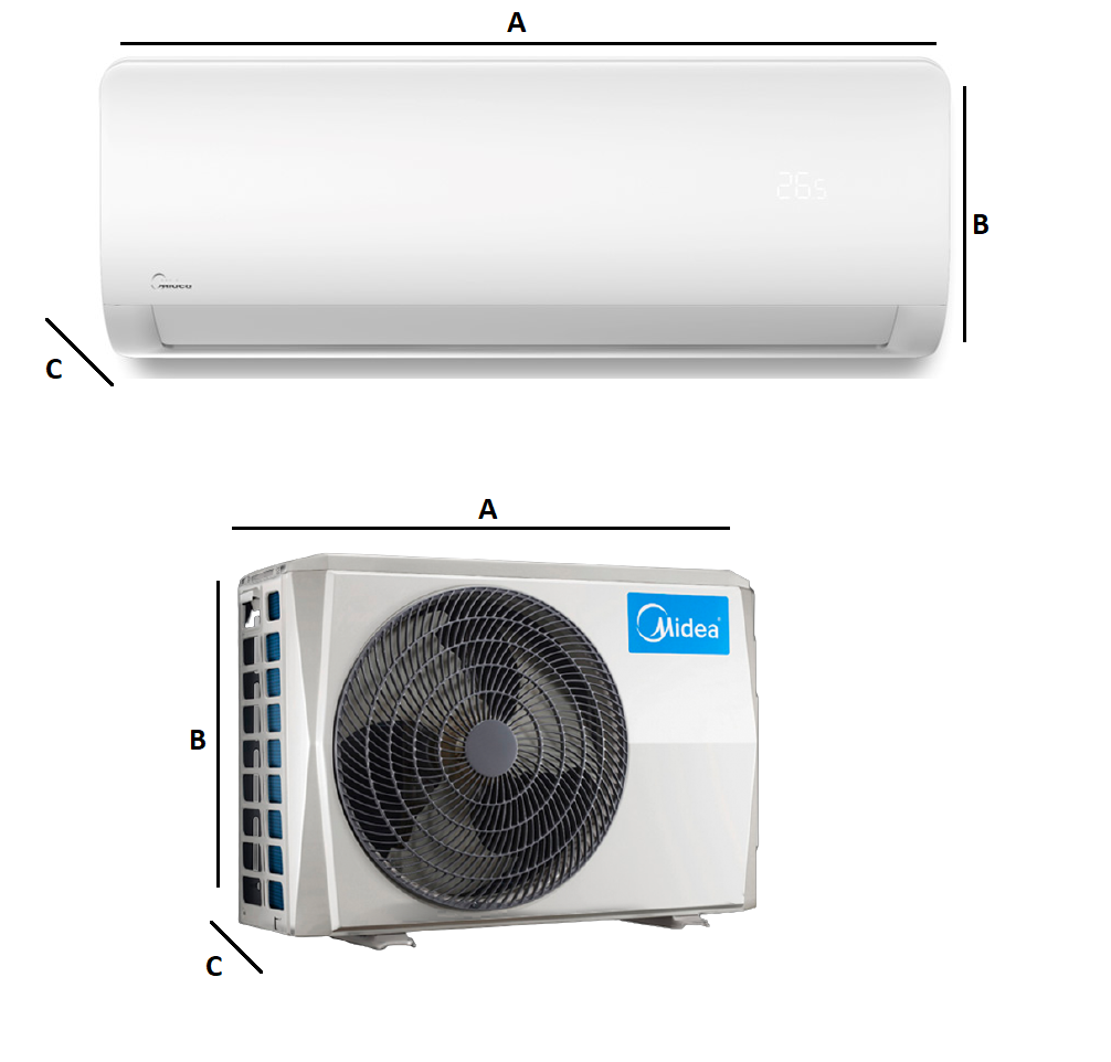 Air conditioner MideaXTREME SAVE WARMER 2,6kW