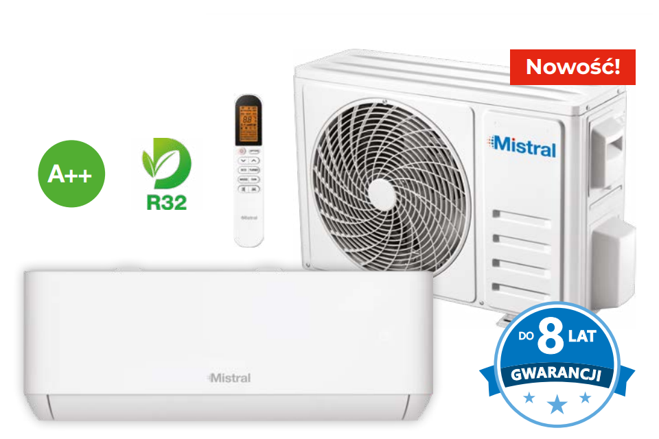 Wall air conditioner MISTRAL TP11 2023 3.4kW New!