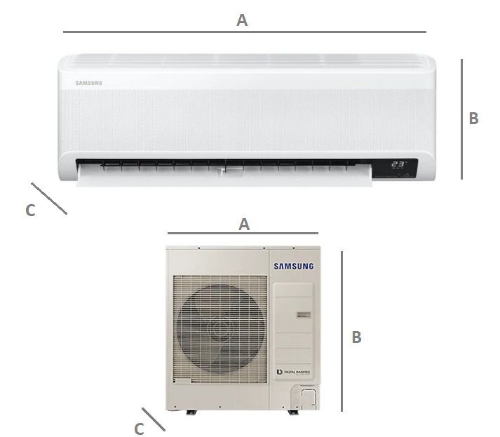 Multi-systems SAMSUNG Wind-Free Comfort 4x 2,5kW