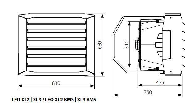 Water heater FLOWAIR LEO XL2 94kW 12in1 + HMI